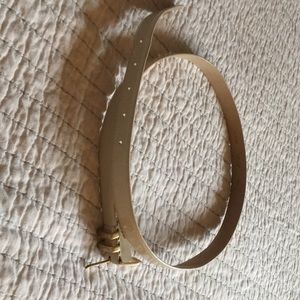 J.Crew Nude Leather Belt